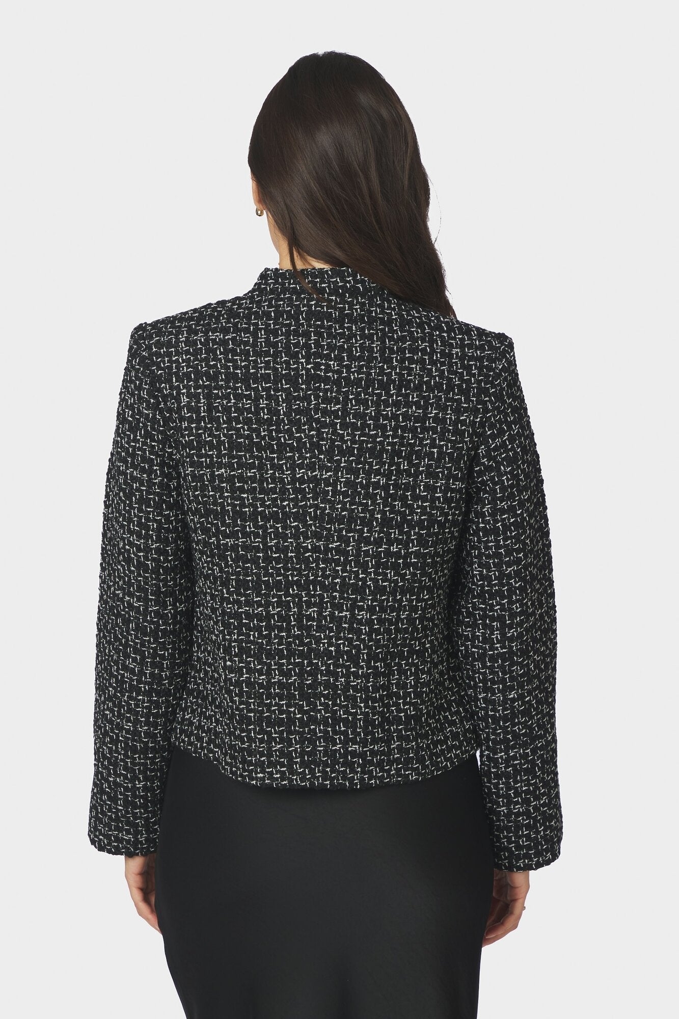 Denisa Boucle blazer – Black